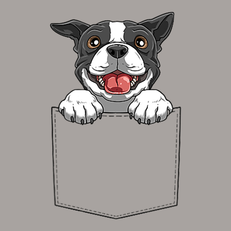 Boston Terrier Pocket Funny Boston Terrier In Pock Racerback Tank by NOELYOUNG | Artistshot