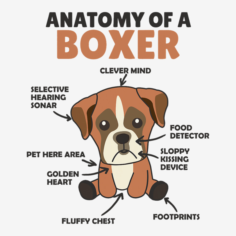 Anatomy Of A Boxer Cute Dogs Funny Dog Boxer 2 Classic T-shirt | Artistshot