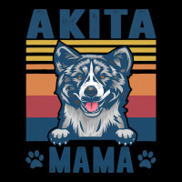 Akita Mama Mother Retro Gifts Dog Mom Camping Chair | Artistshot