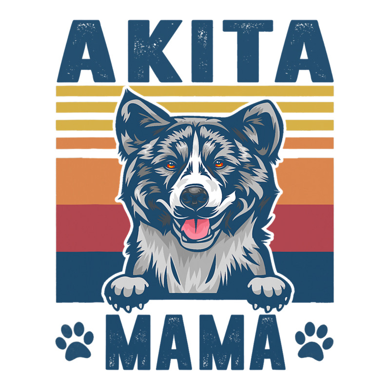 Akita Mama Mother Retro Gifts Dog Mom Crewneck Sweatshirt | Artistshot