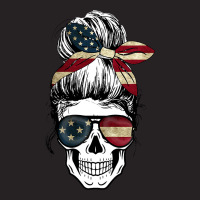 American Flag Skull Woman Skull Lady Vintage Cap | Artistshot