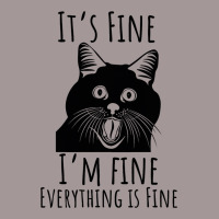 Black Cat Its Fine Im Fine Everythings Is Fine Gif Vintage Hoodie | Artistshot