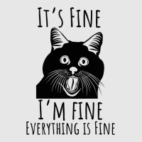 Black Cat Its Fine Im Fine Everythings Is Fine Gif Unisex Jogger | Artistshot