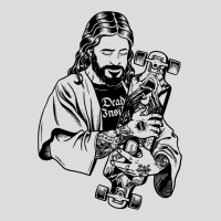 Badass Jesus Punk With Tattoos Loves Skateboard An Men's Polo Shirt | Artistshot