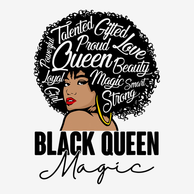 Black Queen Magic Bhm Melanin Skin Pride Afro Girl Graphic T-shirt | Artistshot