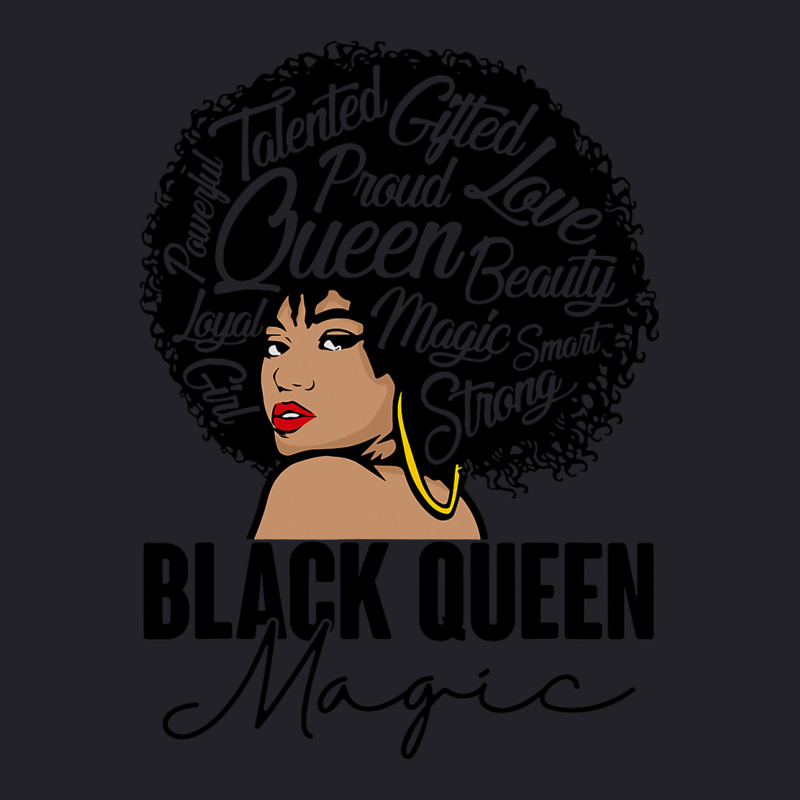 Black Queen Magic Bhm Melanin Skin Pride Afro Girl Unisex Sherpa-lined Denim Jacket | Artistshot