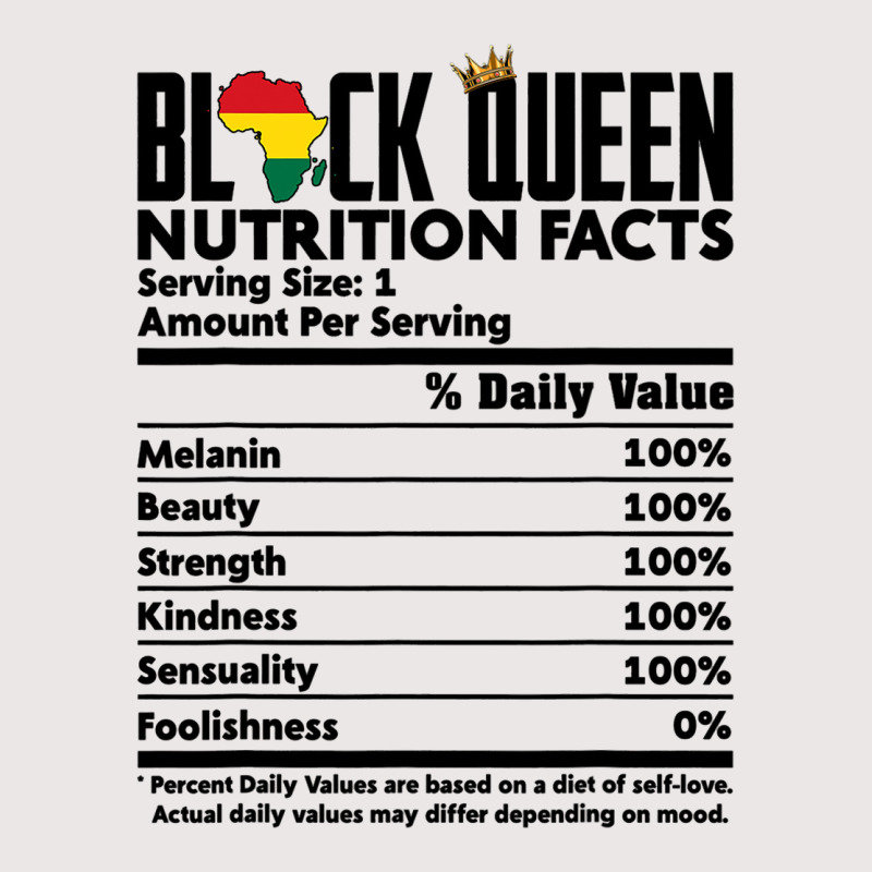 Black Queen Nutrition Facts Melanin Skin Pride Afr Pocket T-shirt | Artistshot