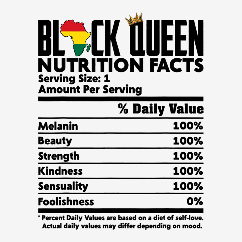 Black Queen Nutrition Facts Melanin Skin Pride Afr Classic T-shirt | Artistshot