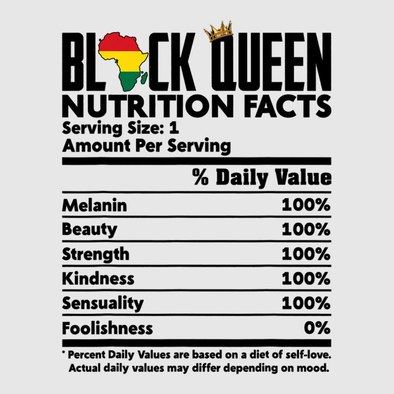 Black Queen Nutrition Facts Melanin Skin Pride Afr Hoodie & Jogger Set | Artistshot