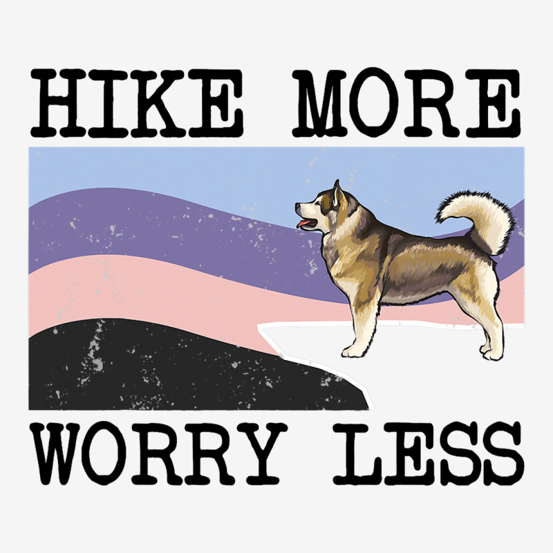 Alaskan Malamute Hike More Worry Less Graphic Hiki Adjustable Cap | Artistshot