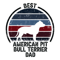 Best Dog Father Dad Vintage American Pitbull Terri Women's V-neck T-shirt | Artistshot