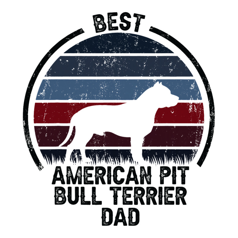 Best Dog Father Dad Vintage American Pitbull Terri Women's V-Neck T-Shirt by SHAWNTANEICEWOODARD | Artistshot