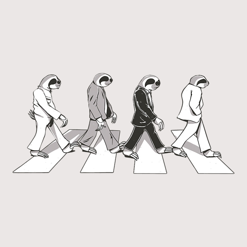 4 Sloths Walking Across A Crosswalk Over The Abbey Pocket T-Shirt by MALIKASHARIF | Artistshot