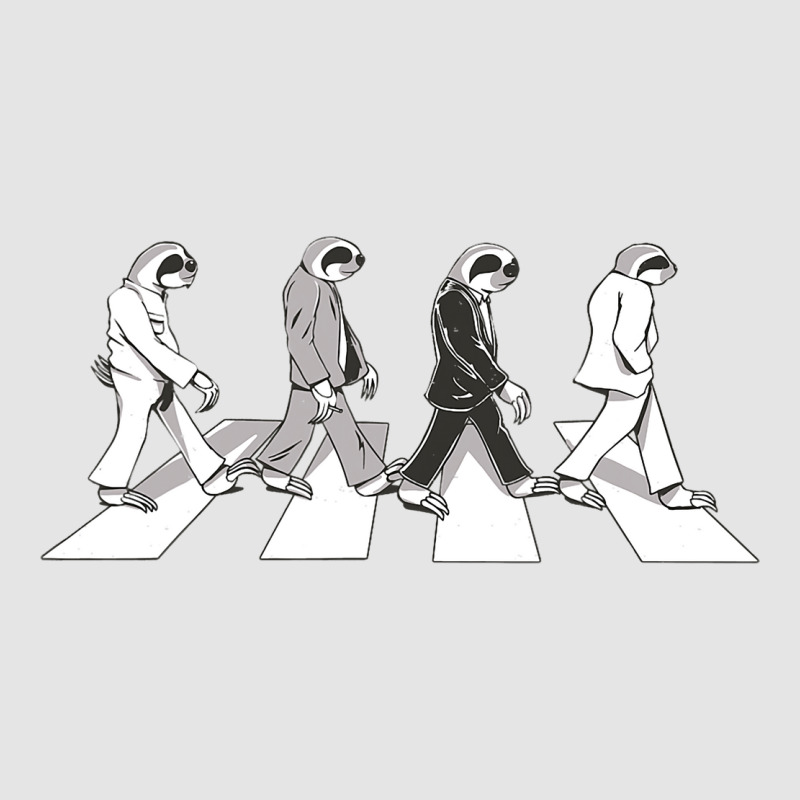 4 Sloths Walking Across A Crosswalk Over The Abbey Exclusive T-shirt by MALIKASHARIF | Artistshot