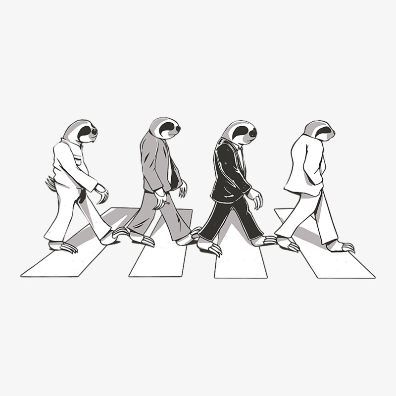 4 Sloths Walking Across A Crosswalk Over The Abbey Champion Hoodie by MALIKASHARIF | Artistshot