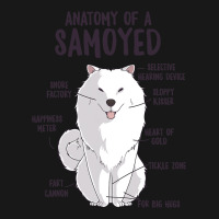 Anatomy Of A Samoyed Dog Puppy Owner Funny Cute Flannel Shirt | Artistshot