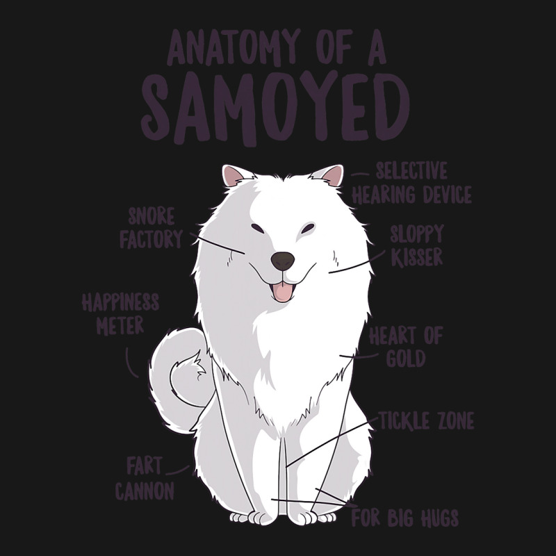 Anatomy Of A Samoyed Dog Puppy Owner Funny Cute Flannel Shirt | Artistshot