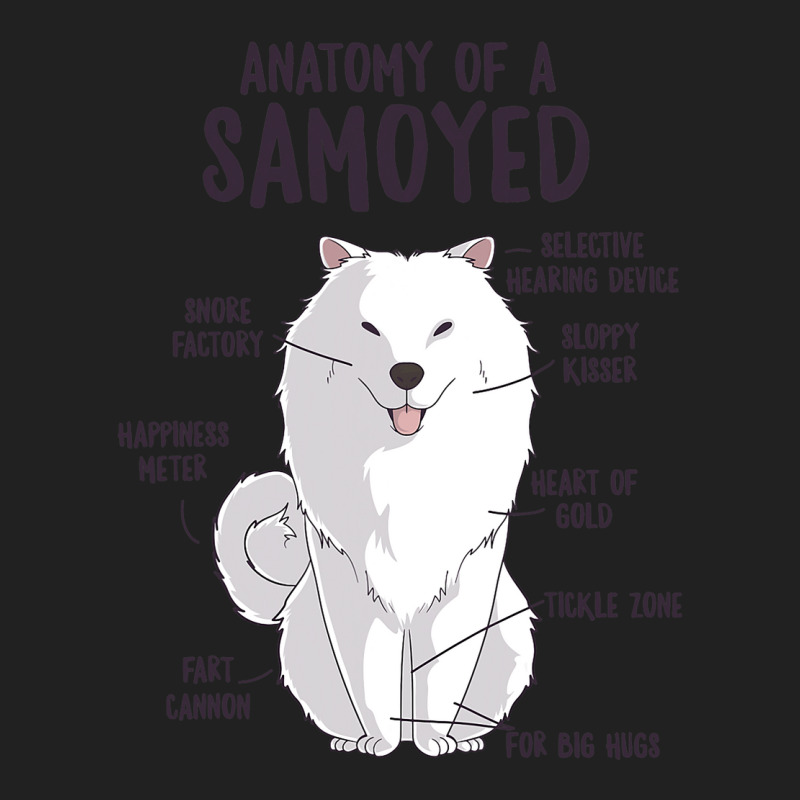 Anatomy Of A Samoyed Dog Puppy Owner Funny Cute Basic T-shirt | Artistshot