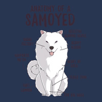 Anatomy Of A Samoyed Dog Puppy Owner Funny Cute Men Denim Jacket | Artistshot