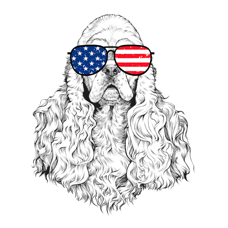 4th Of July American Cocker Spaniel Patriotic Usa  3/4 Sleeve Shirt | Artistshot