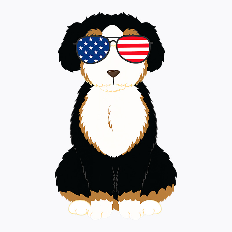 4th Of July Bernedoodle Dog Patriotic Usa American T-shirt | Artistshot