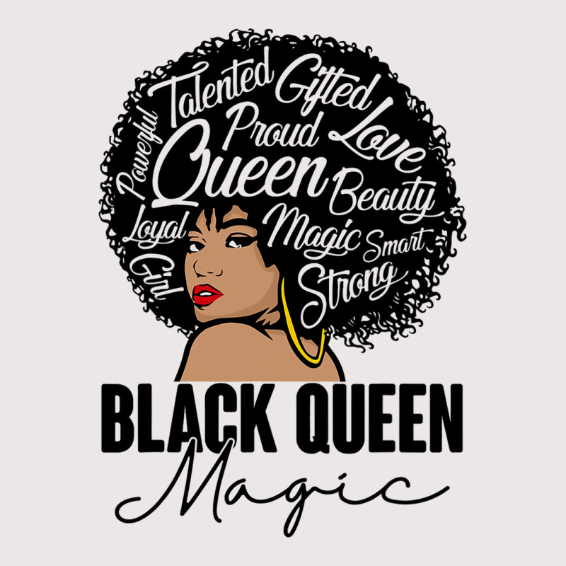 Black Queen Magic Bhm Melanin Skin Pride Afro Girl Pocket T-shirt | Artistshot