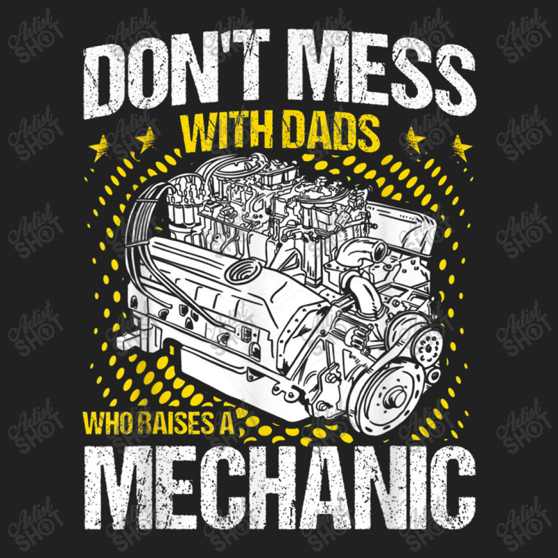 Mechanic Dads Who Raises A Mechanic Mechanic Dad Basic Youth T-shirt | Artistshot