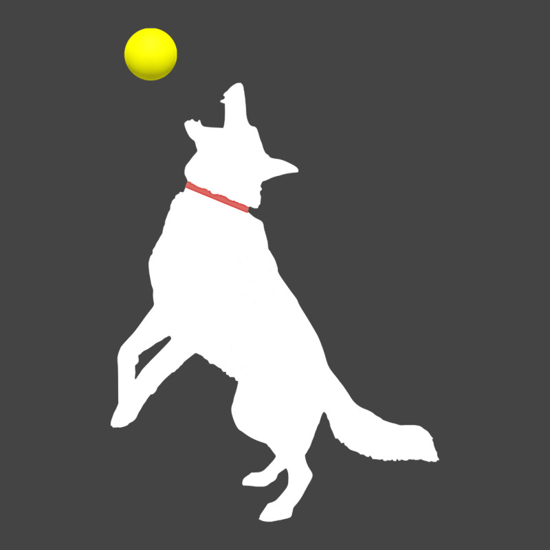 White German Shepherd Dog Gsd Catching Yellow Tennis Ball T Shirt Basic Youth T-shirt | Artistshot