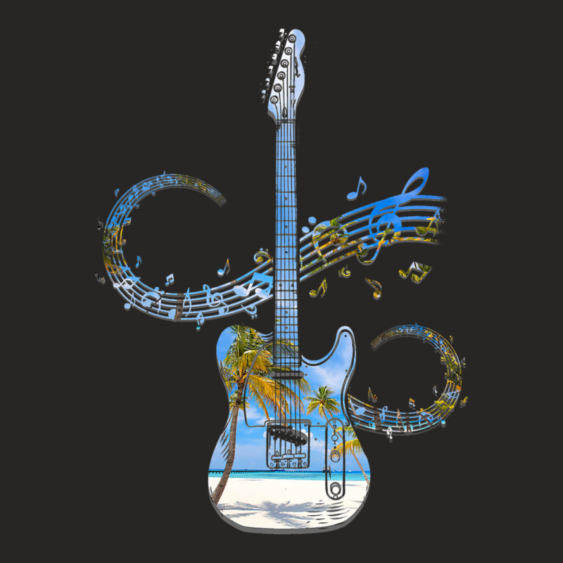 Guitar Rock N Roll Bass Instrument Vintage Metal 4 Ladies Fitted T-Shirt by JESSELEON | Artistshot