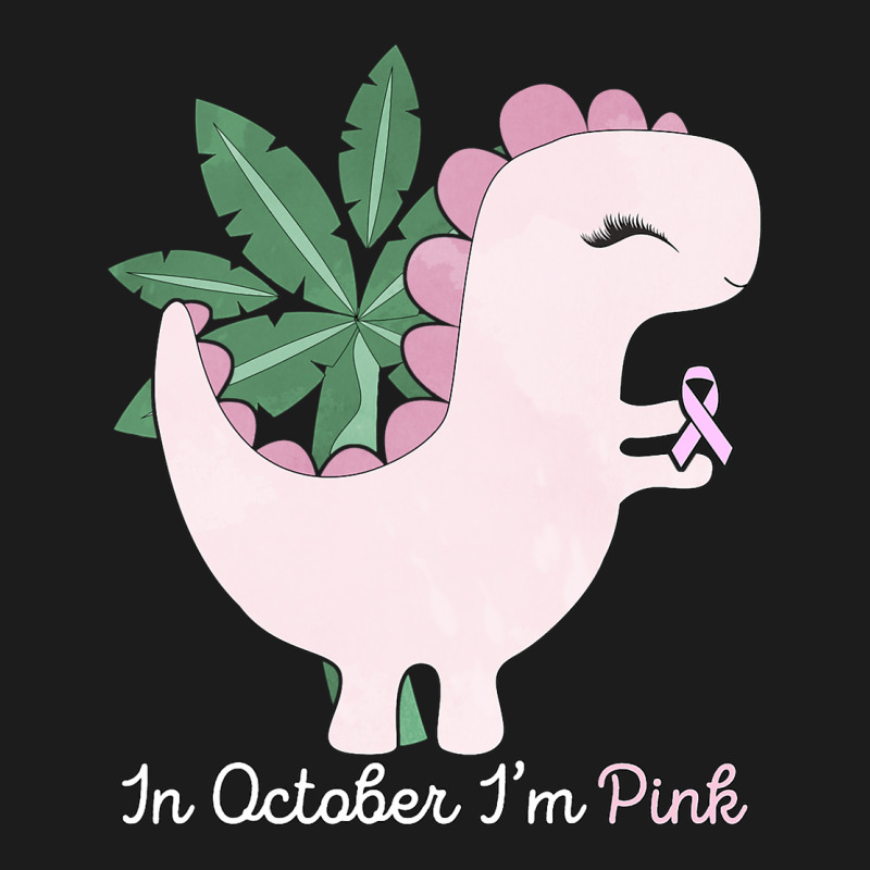 In October Im Pink Dinosaur Ribbon Breast Cancer A Hoodie & Jogger Set | Artistshot