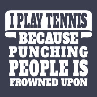 I Play Tennis Punching People Is Frowned Upon Scorecard Crop Tee | Artistshot