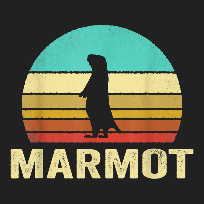 Vintage Marmot Shirt Sunset Basic T-shirt by kadrienstang | Artistshot