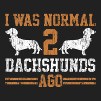 Dachshund Wiener I Was Normal 2 Two Dog Vintage T Shirt Basic T-shirt | Artistshot