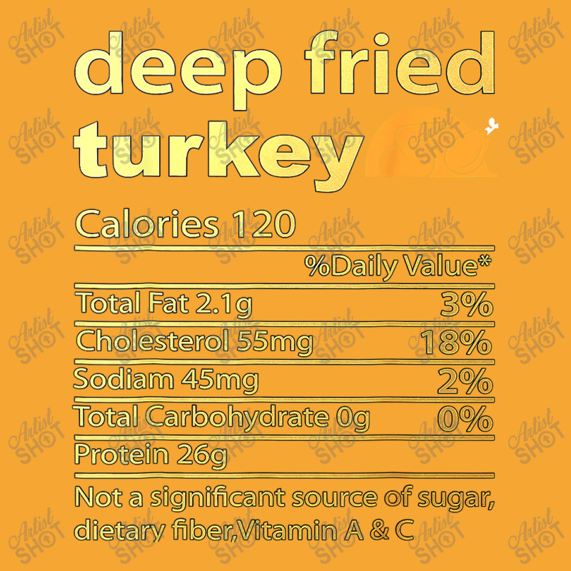 Thanksgiving Deep Fried Turkey Nutrition Food Facts Thanksgiving Costu Basic T-shirt | Artistshot