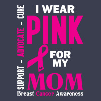 I Wear Pink For My Mom (breast Cancer Awareness) Scorecard Crop Tee | Artistshot