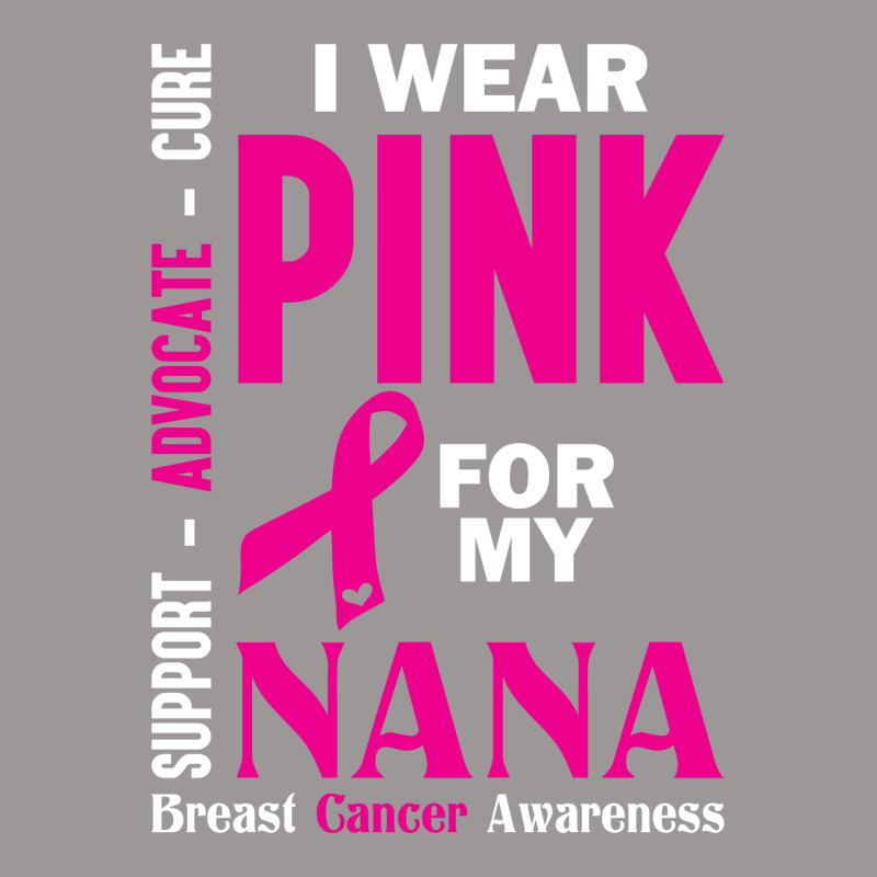 I Wear Pink For My Nana (breast Cancer Awareness) Scorecard Crop Tee by tshiart | Artistshot