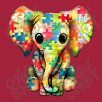 Baby Elephant Hippie Autism Awareness Puzzle Elephant Basic T-shirt | Artistshot