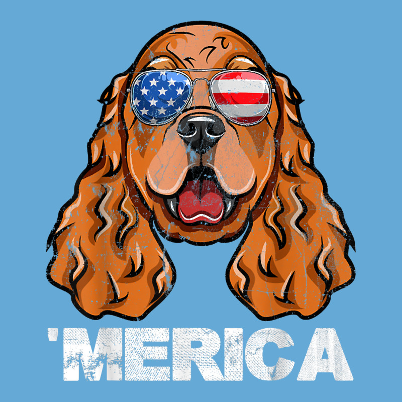 Cocker Spaniel Sunglasses American Usa Flag 4th Of July T Shirt Basic Youth T-shirt by maionexzweddel1i | Artistshot