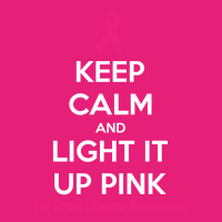 Keep Calm And Light It Up Pink (for Breast Cancer Awareness) Scorecard Crop Tee | Artistshot