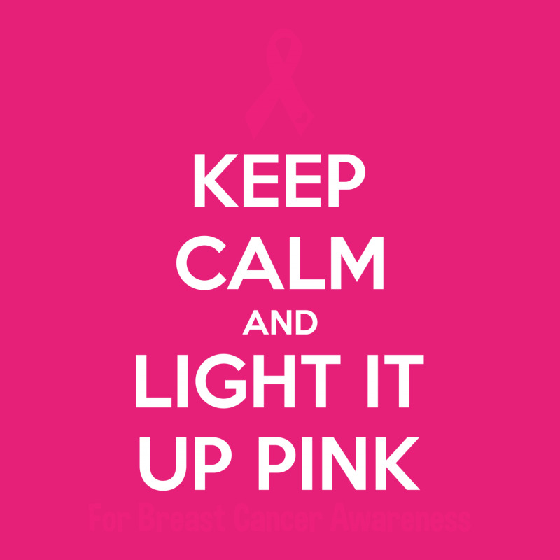 Keep Calm And Light It Up Pink (for Breast Cancer Awareness) Scorecard Crop Tee by tshiart | Artistshot