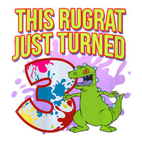 Mademark X Rugrats Womens This Rugrat Just Turned 3 3rd Birthday Party Raglan Crop Top | Artistshot