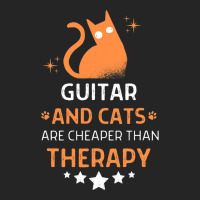 Guitar And Cats Are Cheaper Than A Therapy Men Wom Unisex Hoodie | Artistshot