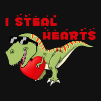 I Steal Hearts Dinosaur Dino T Rex Valentines Day  Skinny Tumbler | Artistshot