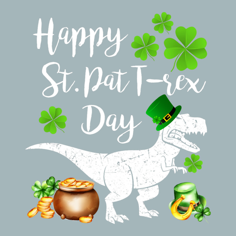 Happy St Pat T Rex Saint Patricks Day Dinosaur Boy Unisex Sherpa-lined Denim Jacket | Artistshot