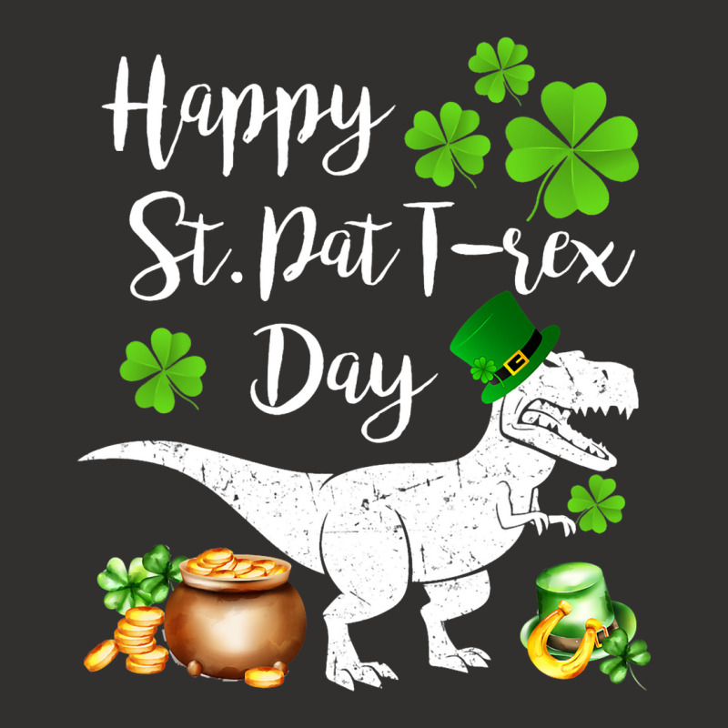 Happy St Pat T Rex Saint Patricks Day Dinosaur Boy Champion Hoodie | Artistshot