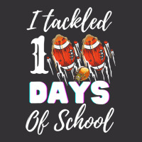 I Tackled 100 Day Of School Football Boy 100th Day Vintage Hoodie | Artistshot