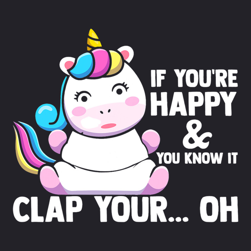 If You Are Happy Lap Your Hands Unicorn Costume Ou Unisex Sherpa-lined Denim Jacket | Artistshot