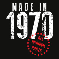 Made In 1970 All Original Parts Scorecard Crop Tee | Artistshot