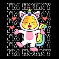 Im Horny Funny Unicorn Pun Horn Kawaii Cat 2 Long Sleeve Shirts | Artistshot