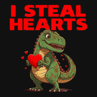 I Steal Hearts Trex Cute Valentines Day Boys Girls Graphic T-shirt | Artistshot